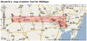 Criação de coordenadas para gerar map caching