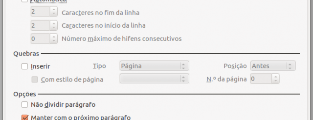 Como evitar que os títulos fiquem sozinhos no final das páginas.